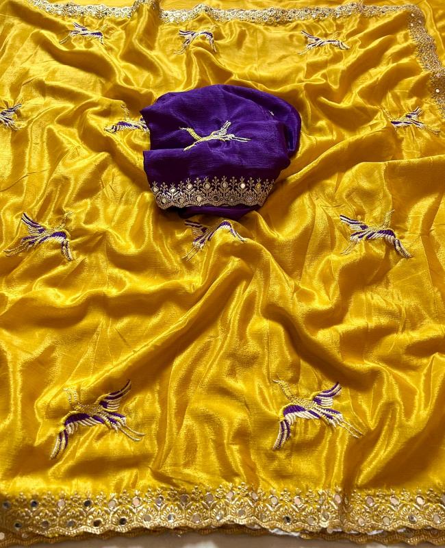 Dazira Georgette with embroidery Mumbai saree market