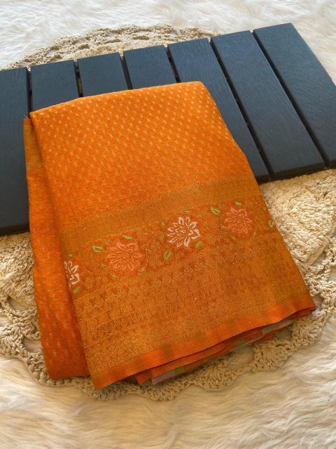 Dazira Khadi Crepe Silk Saree wholesale market in Mumbai