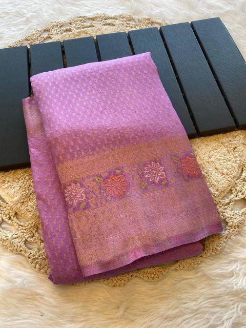 Dazira Khadi Crepe Silk Saree wholesale market in Mumbai