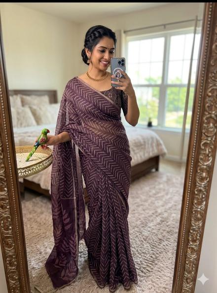 Dazira Linen Digital Print Saree dealers in India