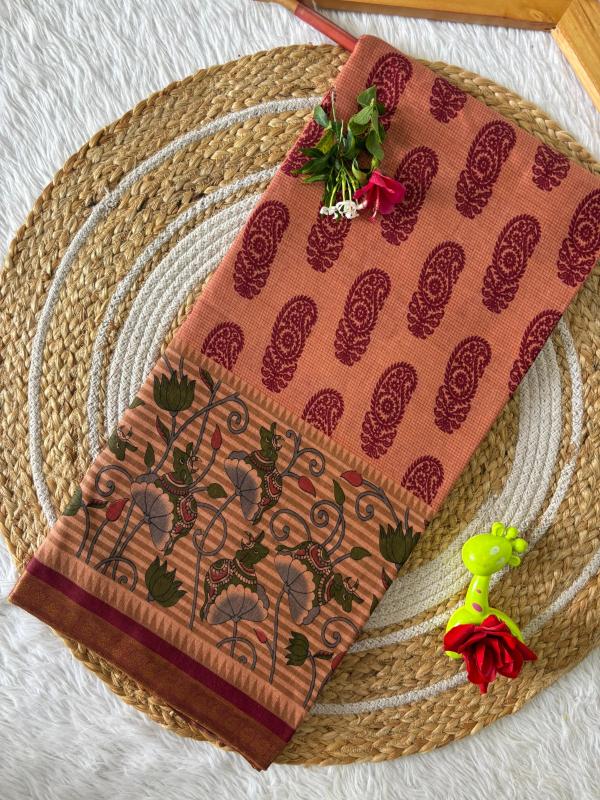 Dazira Maheshwari Silk Cotton Saree manufacturers in Ahmedabad