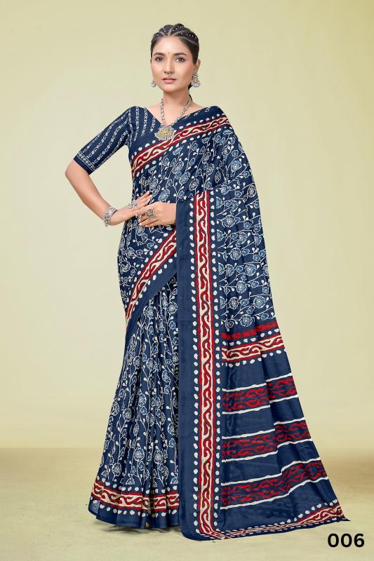 Dazira Mal Cotton Printed Wholesale saree market price
