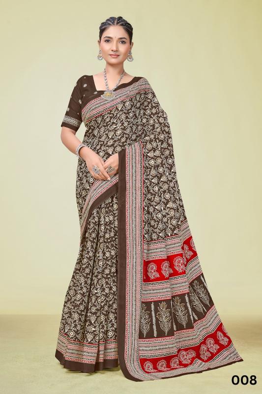 Dazira Mal Cotton Printed Wholesale saree market price