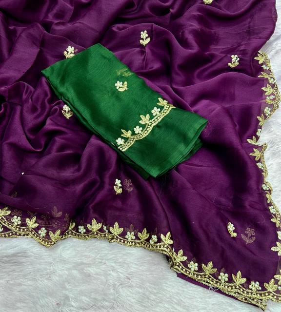 Dazira Moss Chiffon Mumbai saree market