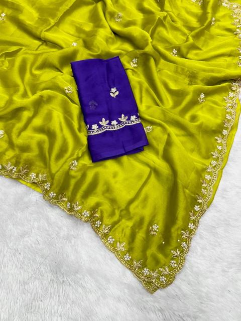 Dazira Moss Chiffon Mumbai saree market