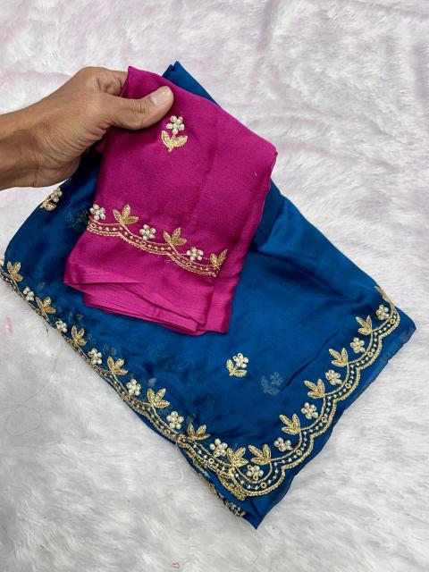Dazira Moss Chiffon Mumbai saree market