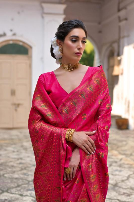 Dazira Pashmina Silk Fancy saree wholesale market in Bangalore