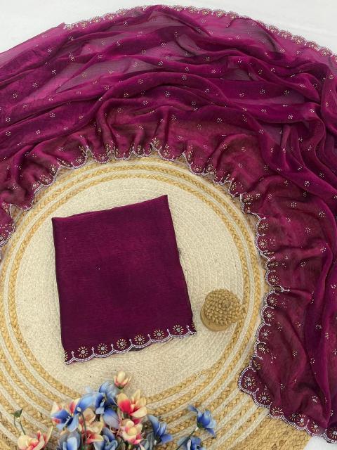 Dazira Premium Party Wear Chiffon Indian saree wholesale