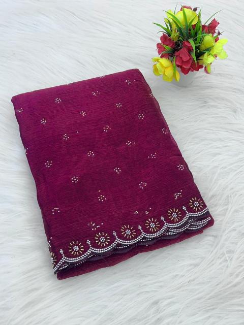 Dazira Premium Party Wear Chiffon Indian saree wholesale