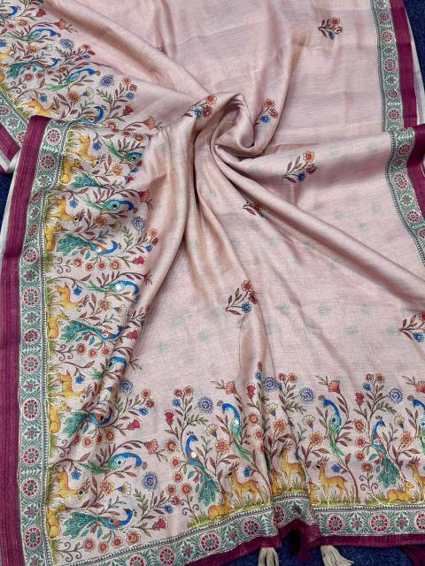 Dazira Premium Tissue Linen Saree wholesalers in Pune