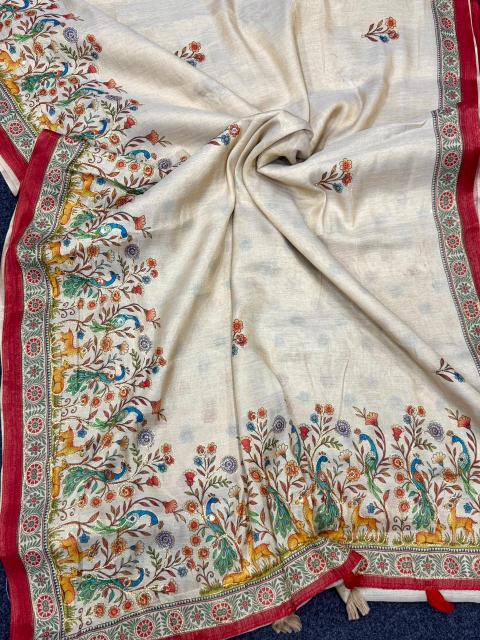 Dazira Premium Tissue Linen Saree wholesalers in Pune