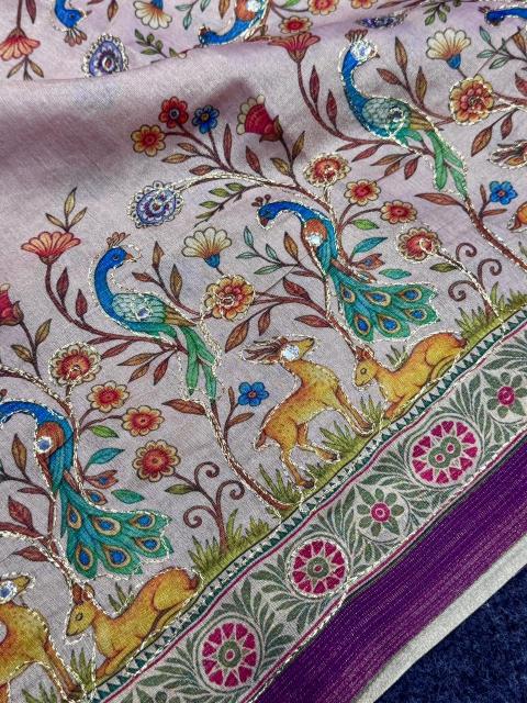 Dazira Premium Tissue Linen Saree wholesalers in Pune