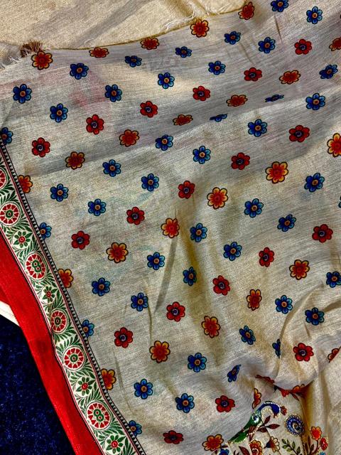 Dazira Premium Tissue Linen Saree wholesalers in Pune