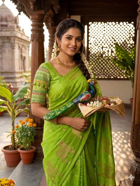 Dazira Russian Creap Silk Kolkata wholesale saree market prices