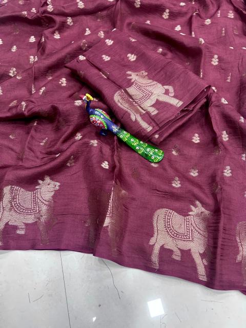 Dazira Russian Creap Silk Kolkata wholesale saree market prices