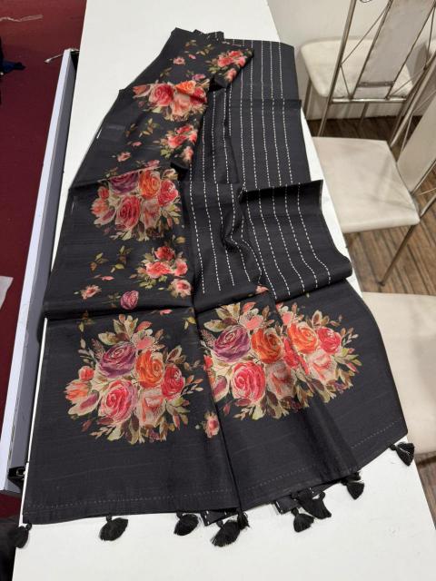 Dazira smooth tussar Bulk saree suppliers