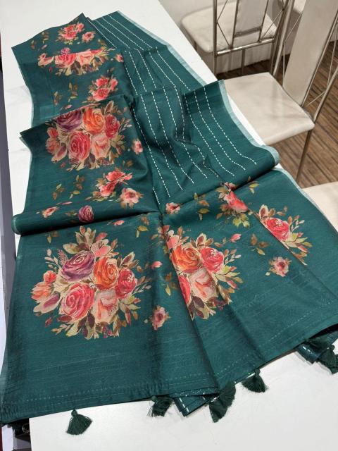 Dazira smooth tussar Bulk saree suppliers