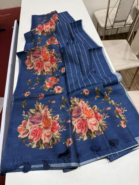 Dazira smooth tussar Bulk saree suppliers