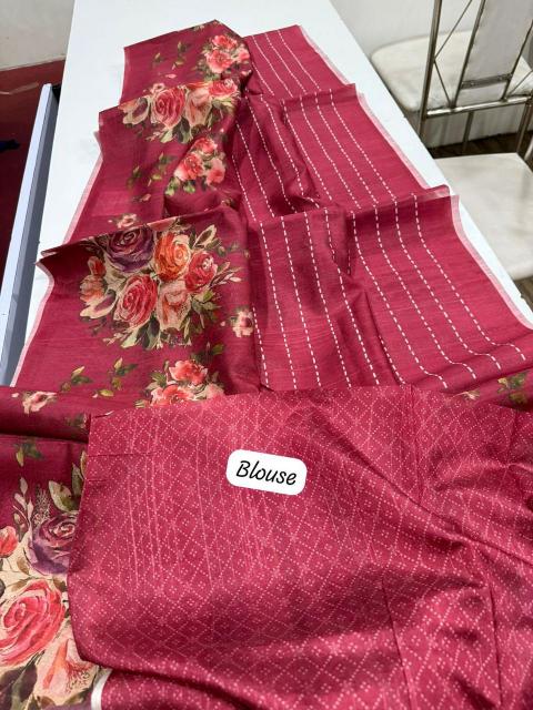 Dazira smooth tussar Bulk saree suppliers