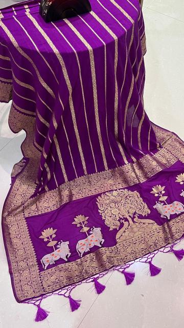Dazira Soft Khadi Georgette Silk Bulk saree suppliers in Kolkata