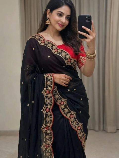Dazira Soft Star Georgette Saree suppliers in Mumbai