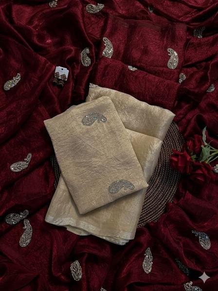Dazira Space Sattin Bits Saree wholesale market in Hyderabad