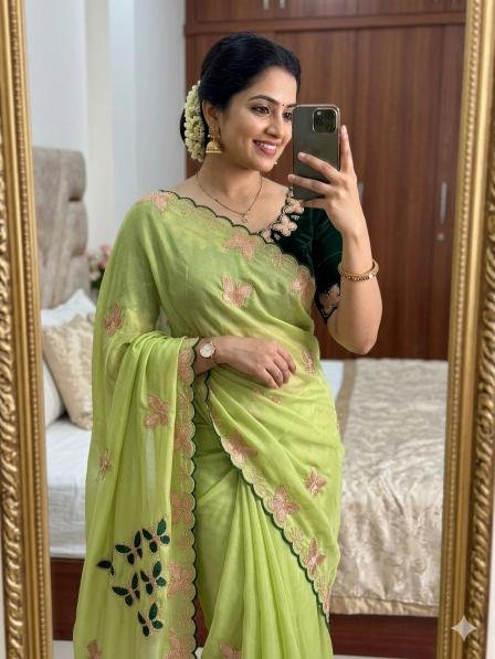 Dazira Star Georgette Multi Indian saree wholesale suppliers