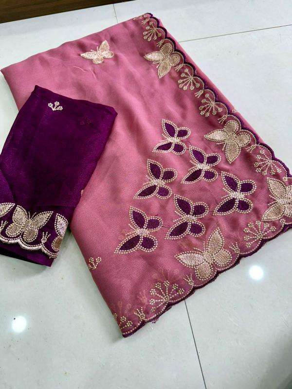 Dazira Star Georgette Multi Indian saree wholesale suppliers
