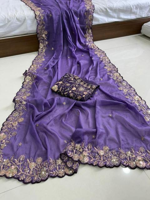 Dazira Star Georgette Sequence Bulk saree suppliers in Mumbai