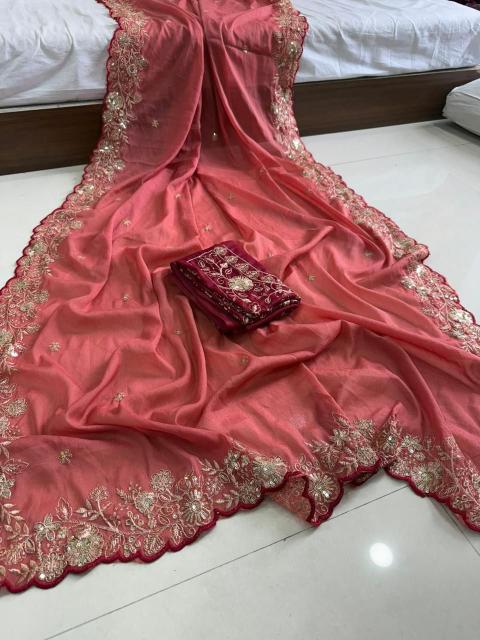 Dazira Star Georgette Sequence Bulk saree suppliers in Mumbai