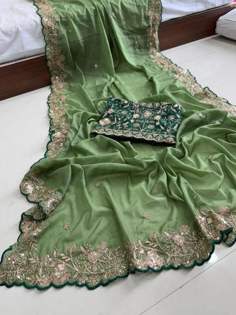 Dazira Star Georgette Sequence Bulk saree suppliers in Mumbai