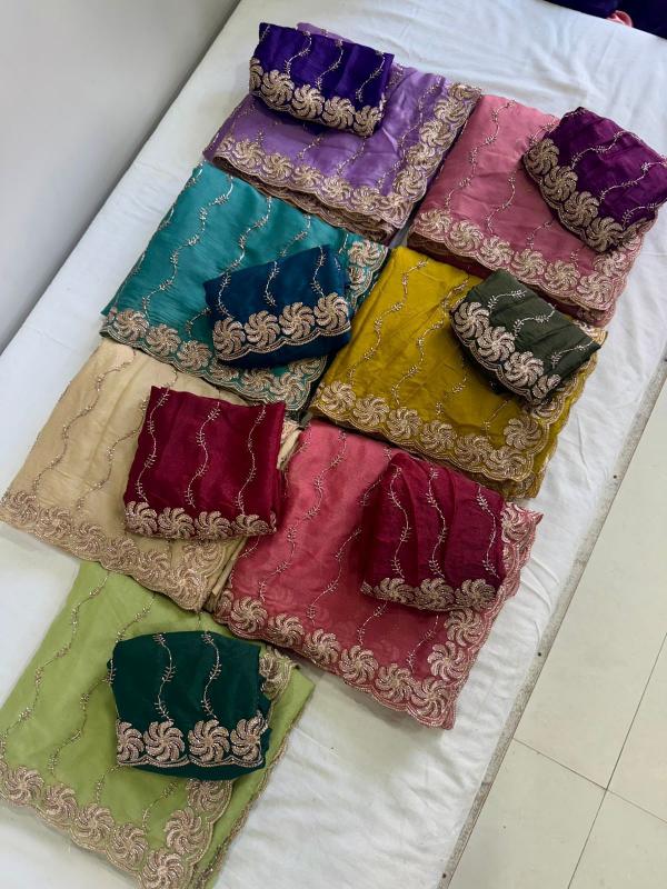 Dazira Star Georgette Sequence Wholesale saree suppliers in Ahmedabad