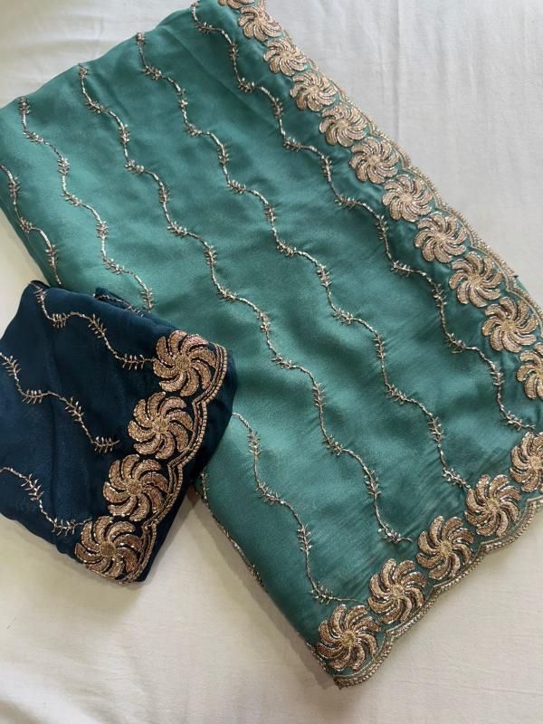 Dazira Star Georgette Sequence Wholesale saree suppliers in Ahmedabad