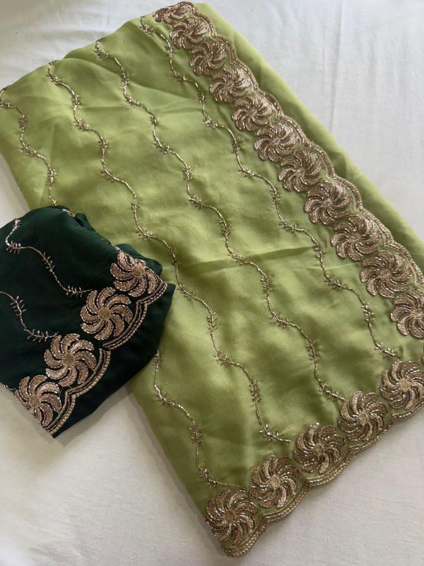 Dazira Star Georgette Sequence Wholesale saree suppliers in Ahmedabad