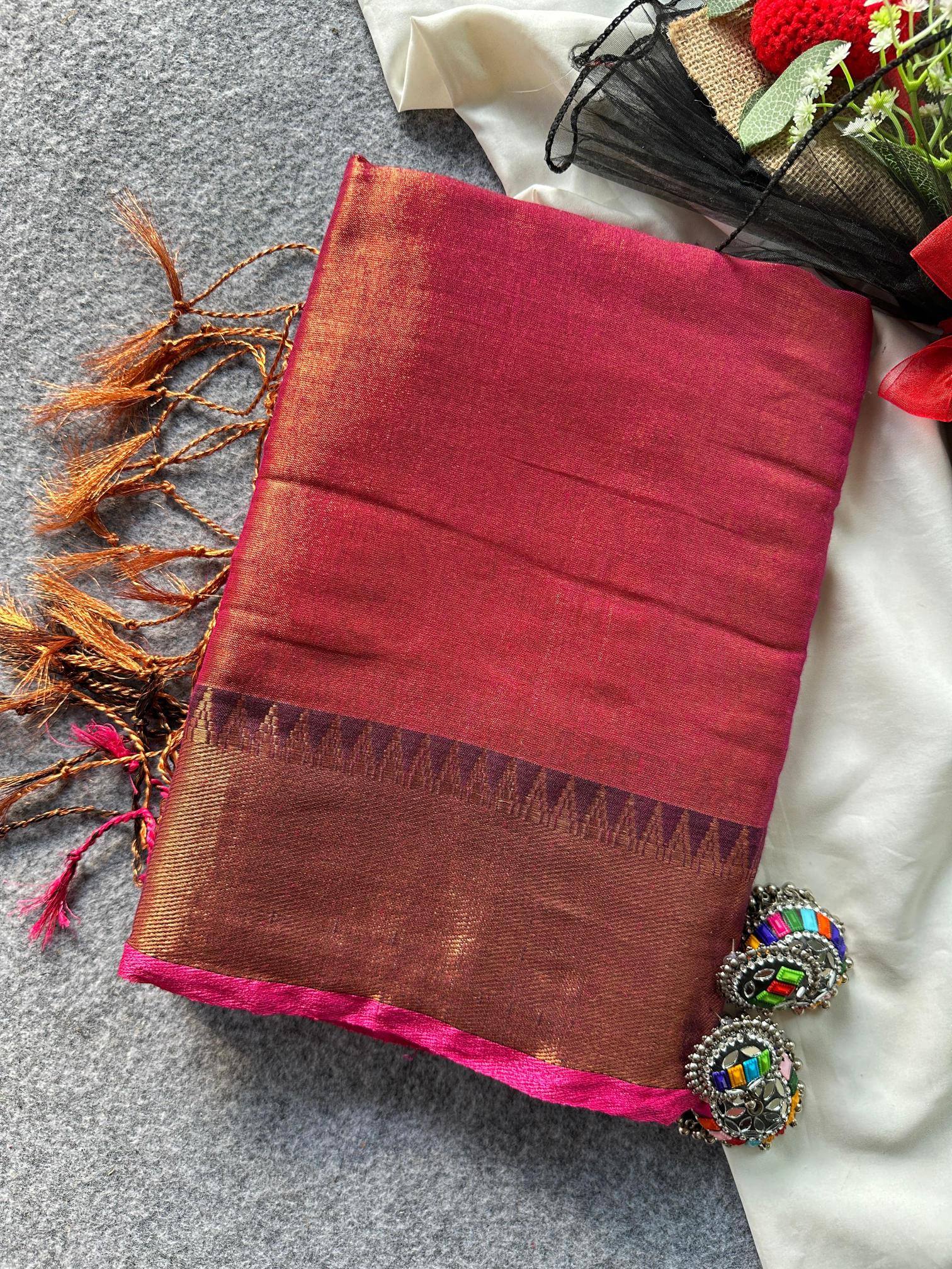 Dazira Tissue cotton with Havy Boder Wholesale saree manufacturers in Kolkata