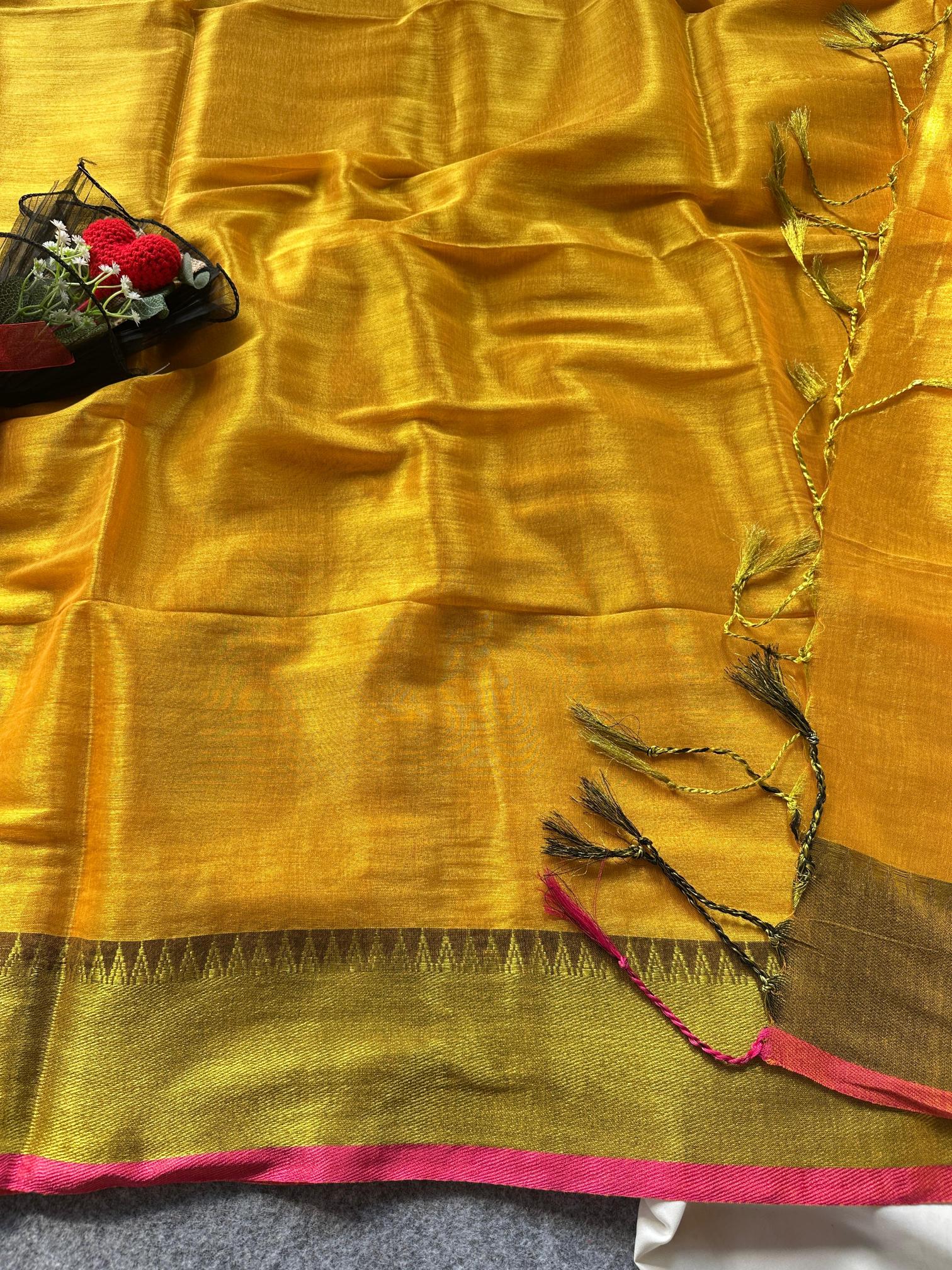 Dazira Tissue cotton with Havy Boder Wholesale saree manufacturers in Kolkata