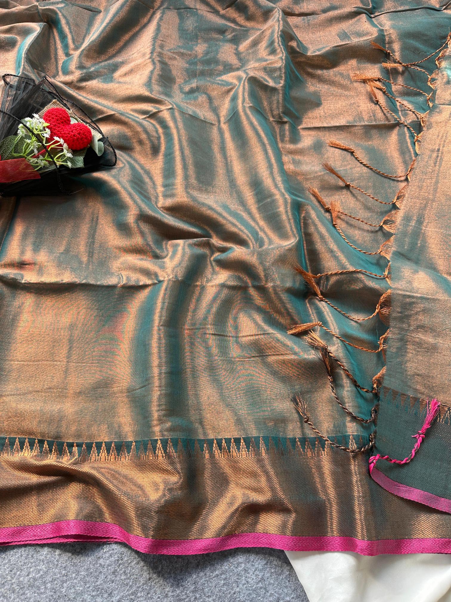 Dazira Tissue cotton with Havy Boder Wholesale saree manufacturers in Kolkata