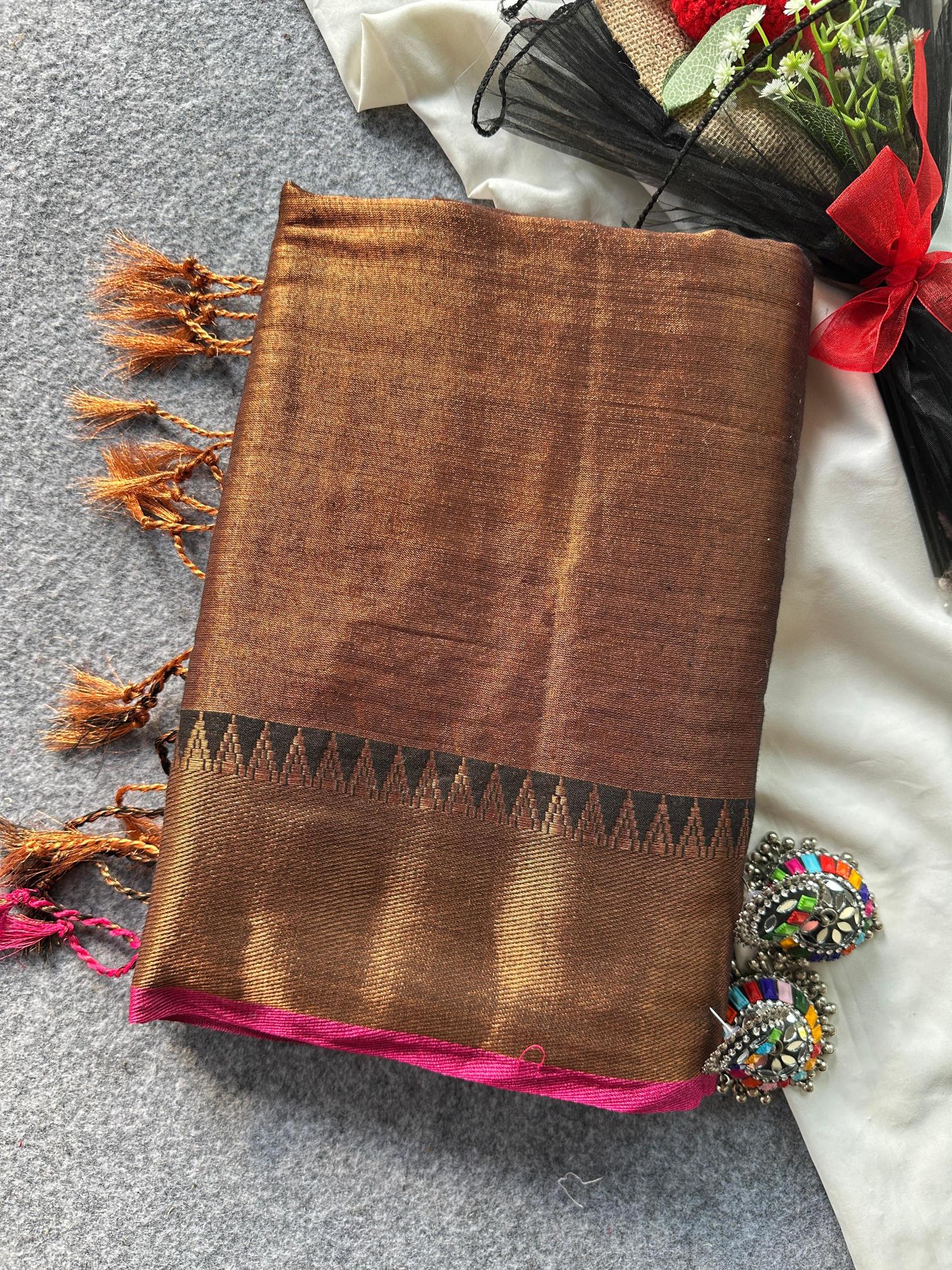 Dazira Tissue cotton with Havy Boder Wholesale saree manufacturers in Kolkata