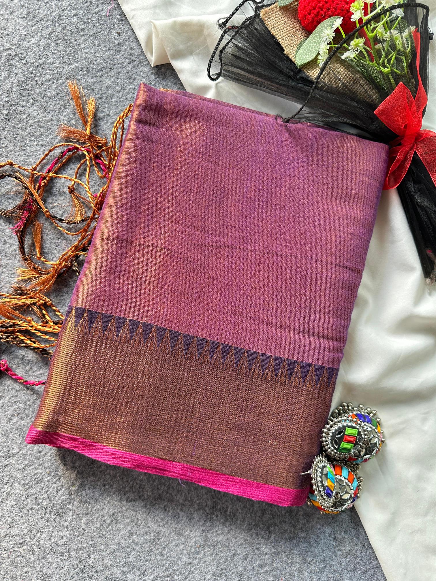 Dazira Tissue cotton with Havy Boder Wholesale saree manufacturers in Kolkata