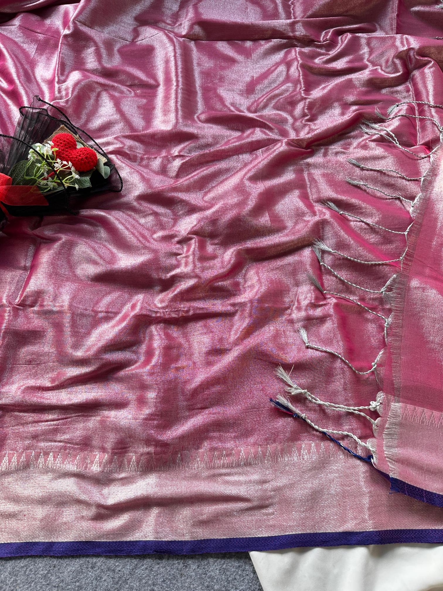 Dazira Tissue cotton with Havy Boder Wholesale saree manufacturers in Kolkata