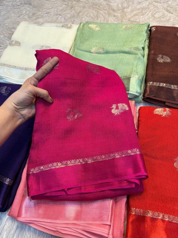 Dazira  Viscose Khadi silk Wholesale saree suppliers in Surat