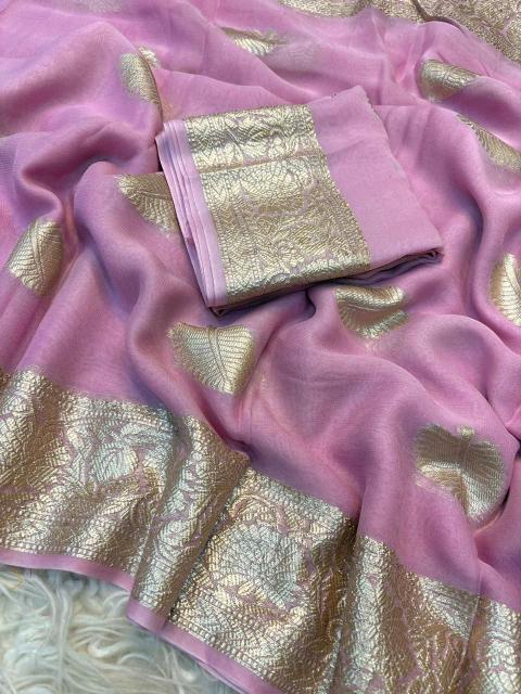 Dazira viscose leaf jacquard saree  factory in Surat