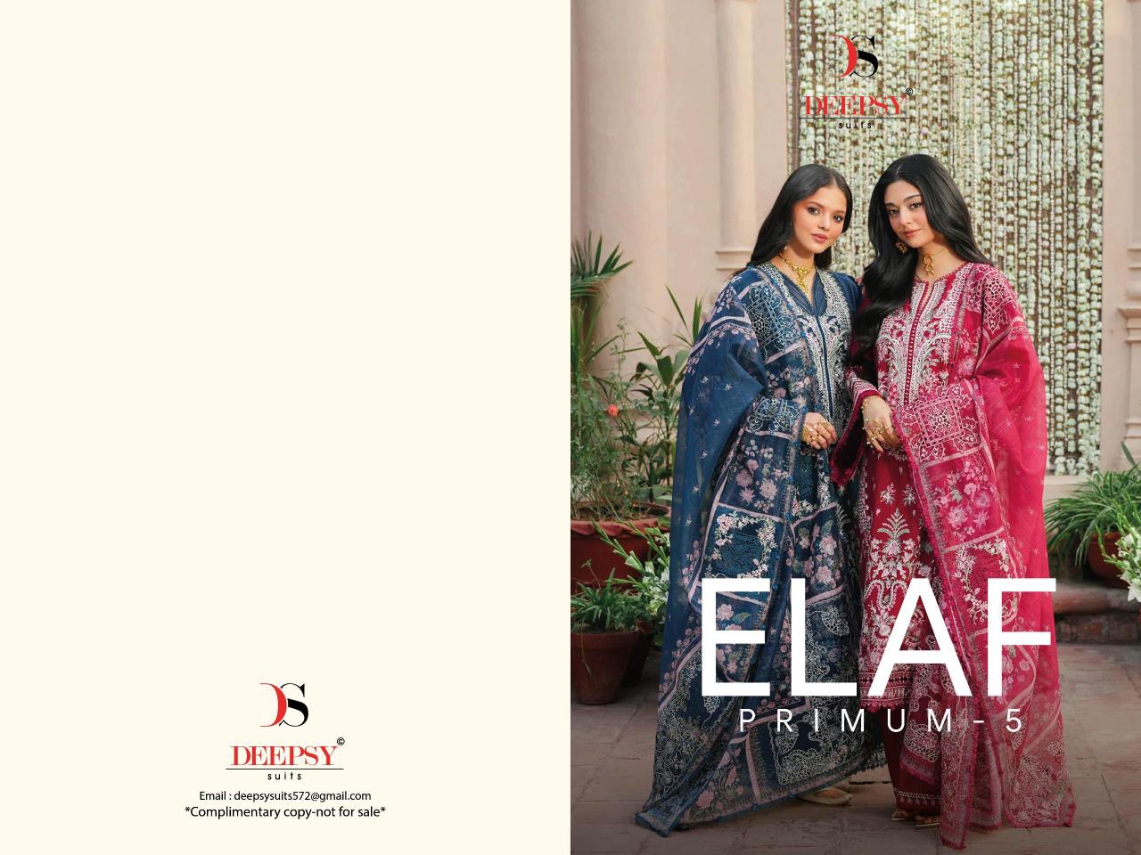 DEEPSY SUITS ELAF  Premium-5 Luxury Lawn Wholesale salwar suits supplier in Delhi