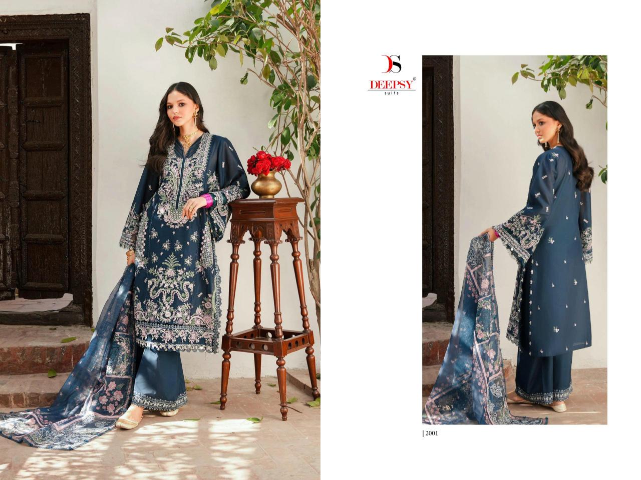 DEEPSY SUITS ELAF  Premium-5 Luxury Lawn Wholesale salwar suits supplier in Delhi