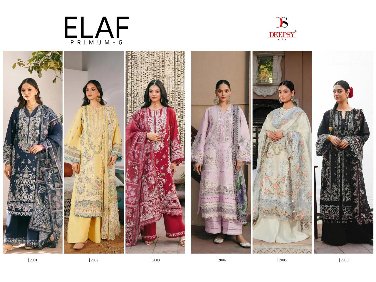 DEEPSY SUITS ELAF  Premium-5 Luxury Lawn Wholesale salwar suits supplier in Delhi