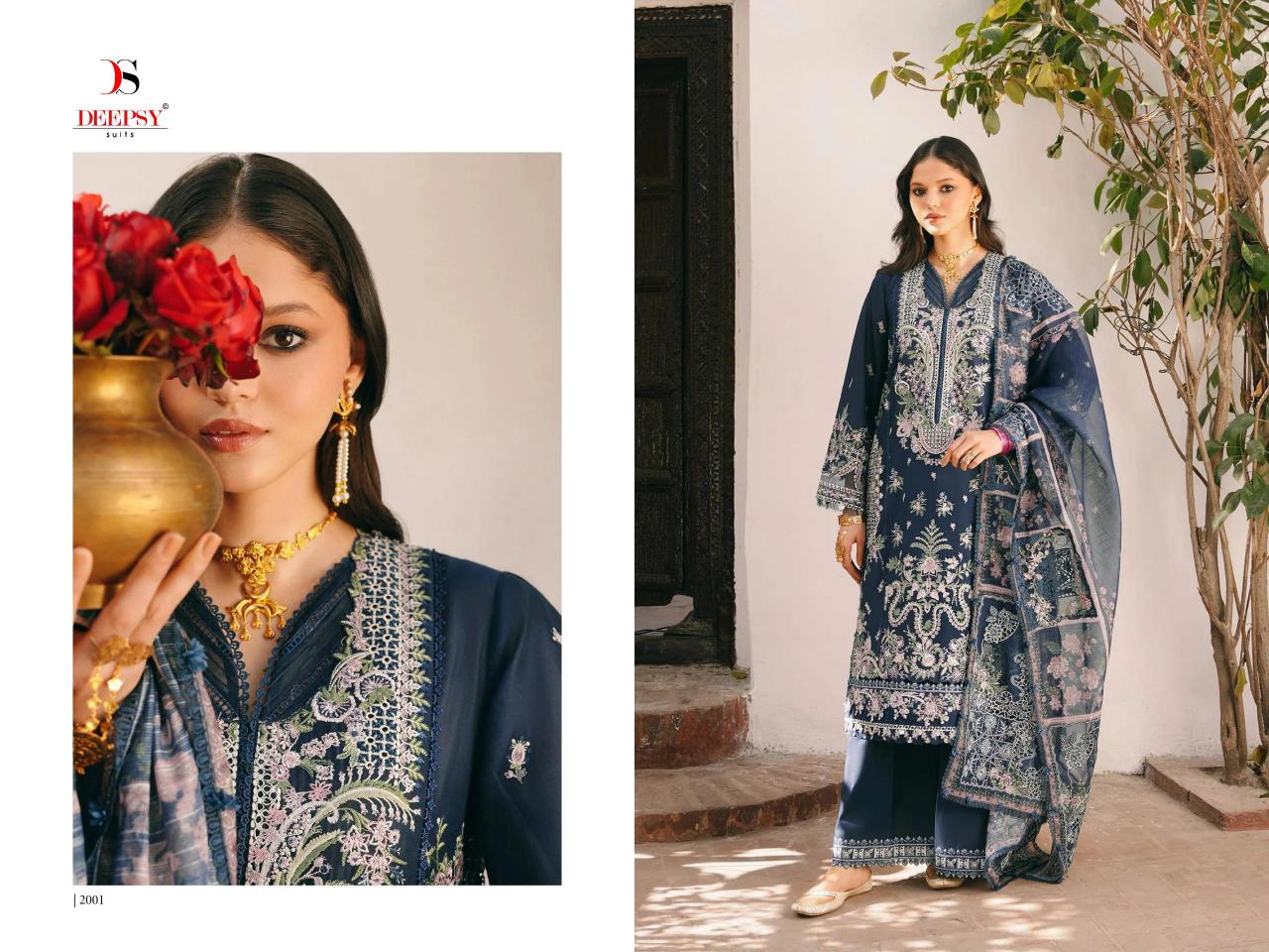 DEEPSY SUITS ELAF  Premium-5 Luxury Lawn Wholesale salwar suits supplier in Delhi