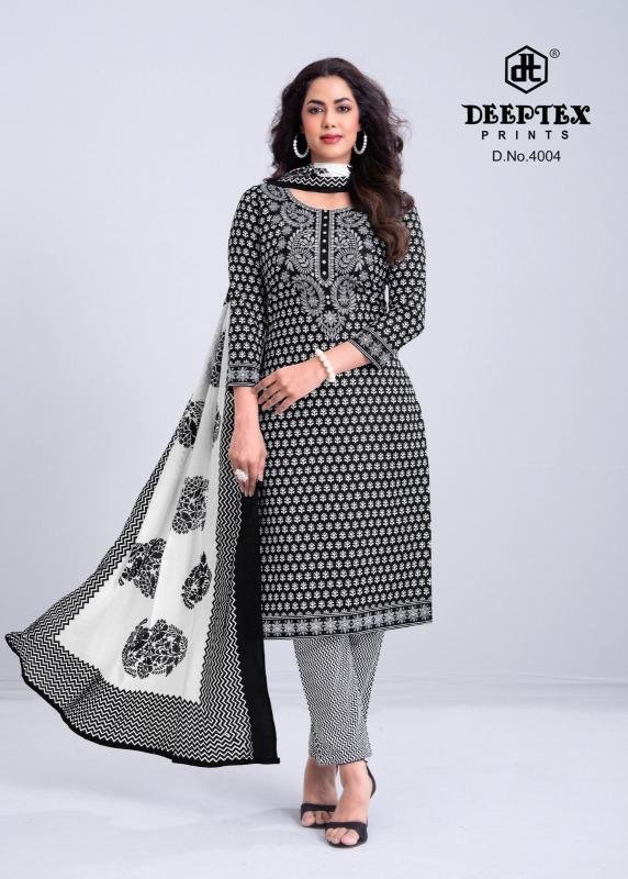 Deeptex Aaliza Black & White Vol-4 – Dress Material - Wholesale Catalog