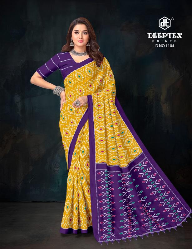 Deeptex Ikkat Special Vol-11 – Cotton Saree - Wholesale Catalog