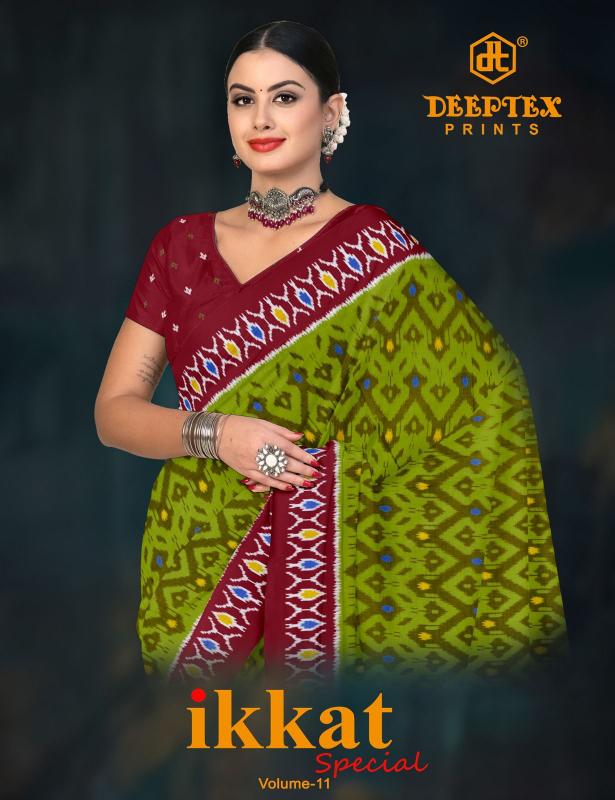 Deeptex Ikkat Special Vol-11 Designer sarees wholesale in Ahmedabad