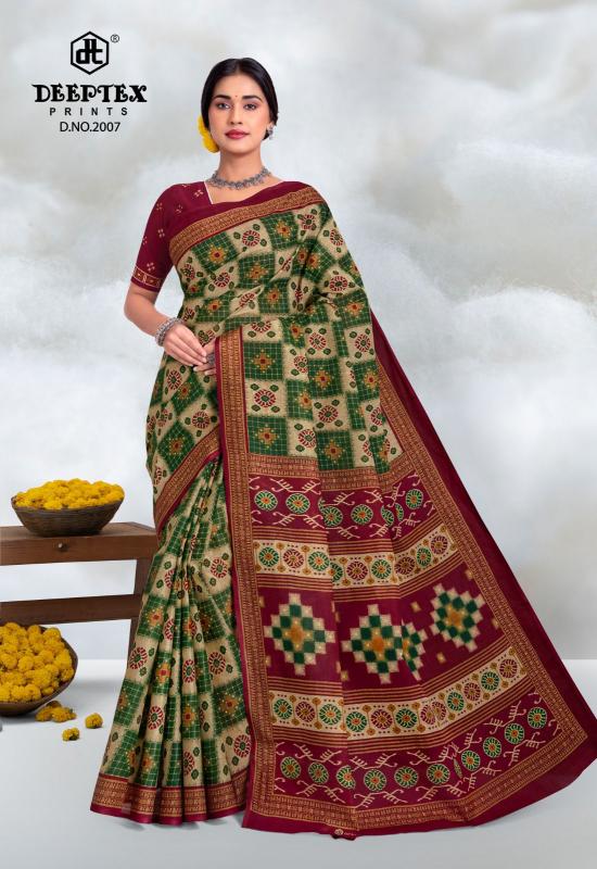 Deeptex Prime Time Vol-20 – Cotton Saree - Wholesale Catalog